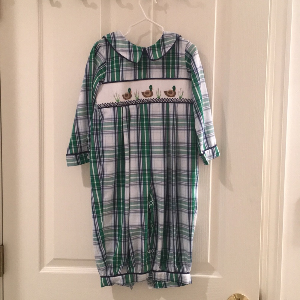 Castles & Crowns smocked one piece romper size 3t